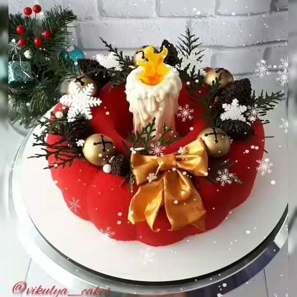 Новогодняя свеча