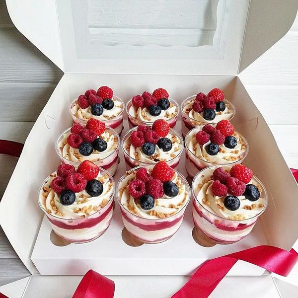 Ванильные с клубникой